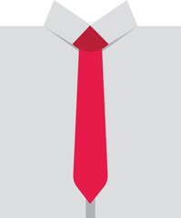 Professional Suit And Tie Icon Vector Illustration