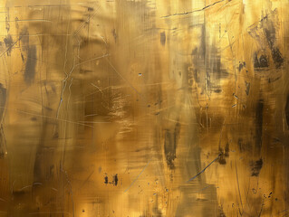 Gold grunge with textured metal elements forms a unique abstract background.