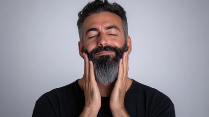 Grooming Tutorial Steps for Men in Studio Setting