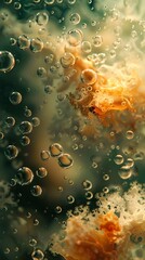 abstract raindrop patterns on glass window serene vibe