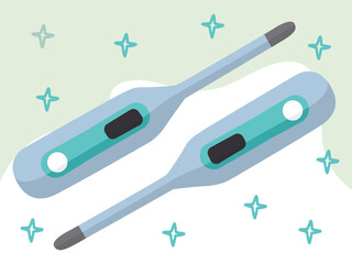 Thermometer Concept Illustration Stylish and Beautiful