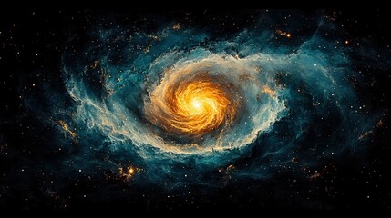 Stunning Spiral Galaxy in Deep Space