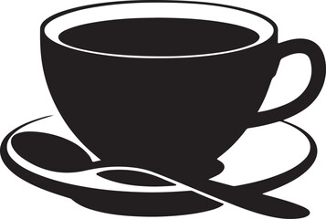 Coffee cup simple icon. Vector illustration