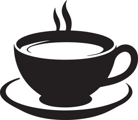 Coffee cup simple icon. Vector illustration