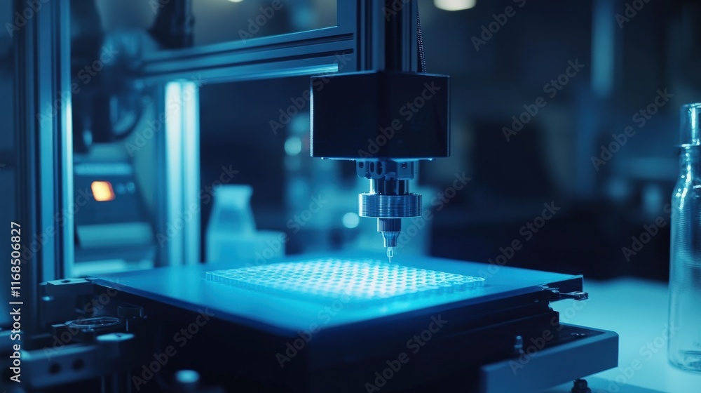 Poster advancements in 3d printing technology modern laboratory industrial processes controlled environment