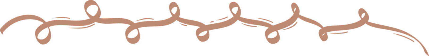 Obraz premium Line hand drawn of curly swishes, swashes, swoopes. Calligraphy swirl. Highlight text elements.