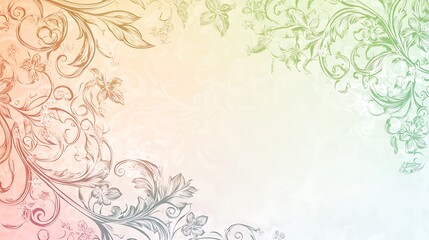 Obraz premium Elegant Floral Design Background With Pastel Hues