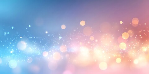 Abstract blue pink bokeh lights background.