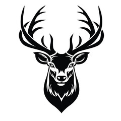Fototapeta premium deer head silhouette