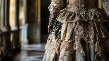 Stunning Handmade Costume with Detailed View of Elegant Design