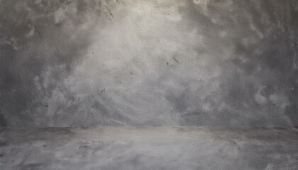 Studio Room Gray Background with Soft Lighting - Abstract Textured Design for Photography and Video Production