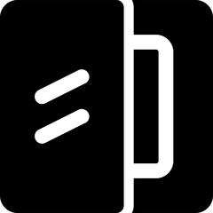 UI Window Vector Icon Illustration. Glyph Style