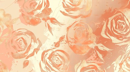 rose gold seamless pattern wallpaper