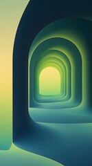 abstract background with green frame