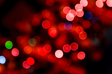 Festive elegant abstract background with bokeh lights and stars texture. for new year's design