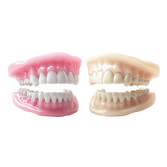 Obraz premium Dental impressions action dental clinic educational content clinical environment close-up view transparent background