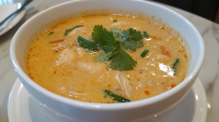 Delicious Creamy Tom Yum Soup