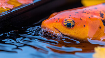 close up of goldfish