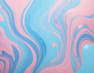 Obraz premium abstract pastel pink and blue holo holographic marble water background design 