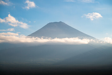 Mountain Fuji in Japan in autumn without snow