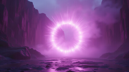 A Solar Flare Sci-Fi Spectacle representation of a portal to another dimension