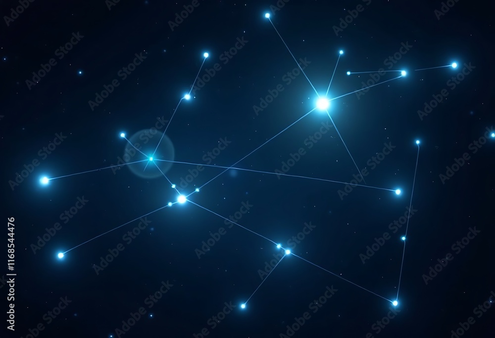 Poster technology network background connection cyber space ai generative