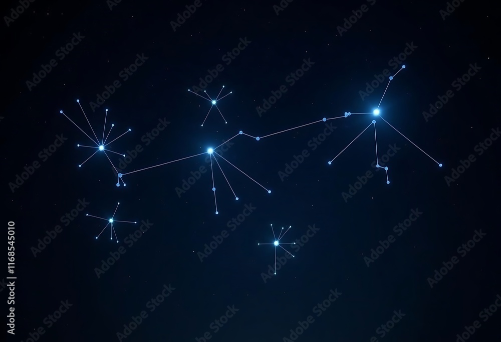 Poster technology network background connection cyber space ai generative