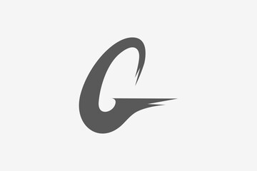 Fototapeta premium Hand drawing letter G sport masculine bold move logo
