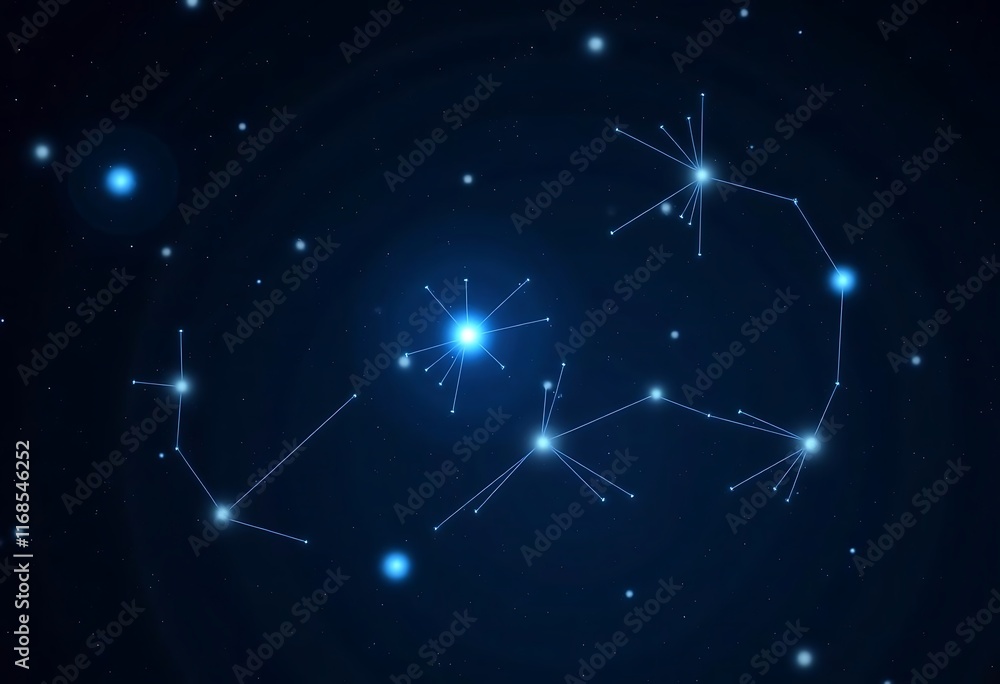 Poster technology network background connection cyber space ai generative