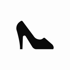 High heel shoe women fashion icon vector sign
