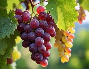 Fototapeta premium bunch of red grapes