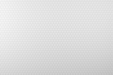 White hexagon tiles. Abstract background