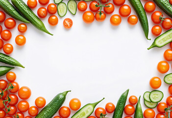 frame made of vegetables