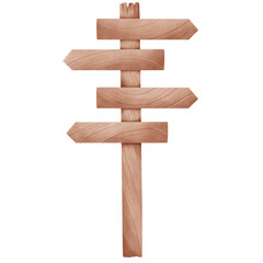 wooden arrow sign