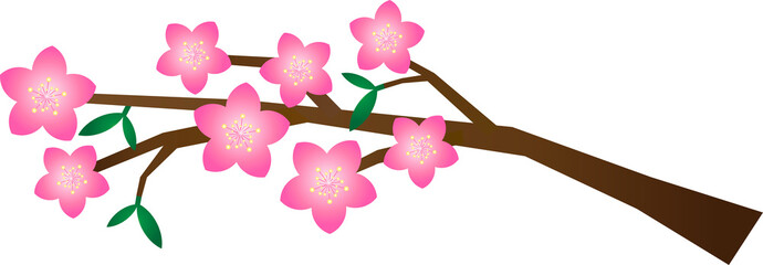 Happy New Year Pink Cherry Flower Branch for Hanging Chinese style Traditional Lanterns