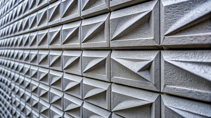 Obraz premium Gray Relief Wall Texture: Close-up Architectural Background for Design Projects