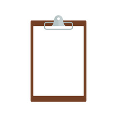 Clipboard flat vector design. Clipboard symbol design
