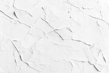 Fototapeta premium White textured wall with cracked surface.