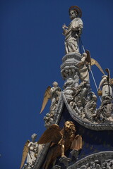 statue Duomo cathedral in Venice Italy