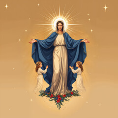 Concept photo of Virgin Mary