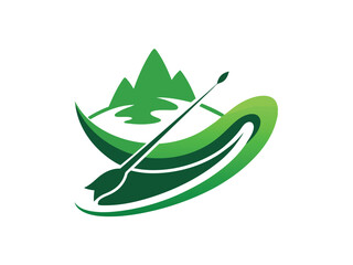 The logo should include a wavy line symbolizing a river C.eps