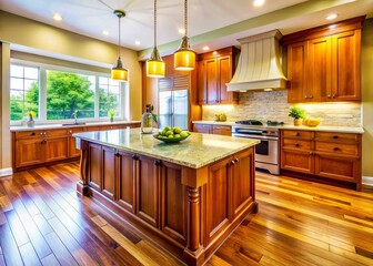 Kitchen Island Installation: Ready for Countertop Template - New Cabinets