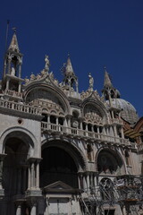 statue Duomo cathedral in Venice Italy