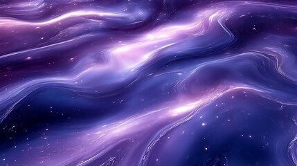 Abstract Purple Nebula Cosmic Waves Swirling