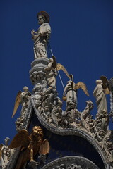 statue Duomo cathedral in Venice Italy