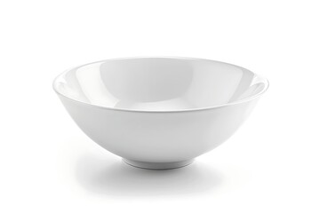 smooth white ceramic bowl