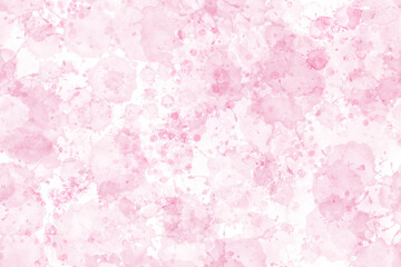 Pink background with paper texture and spots. Watercolor illustration in digital. Light pink seamless background for cards, birthday and Valentine's day invitations