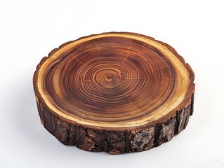 round wooden coaster with natural grains