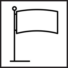 Fototapeta premium Freedom Flag icon Design