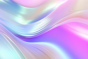 Obraz premium Colorful abstract waves create a fluid and dynamic visual experience with pastel hues